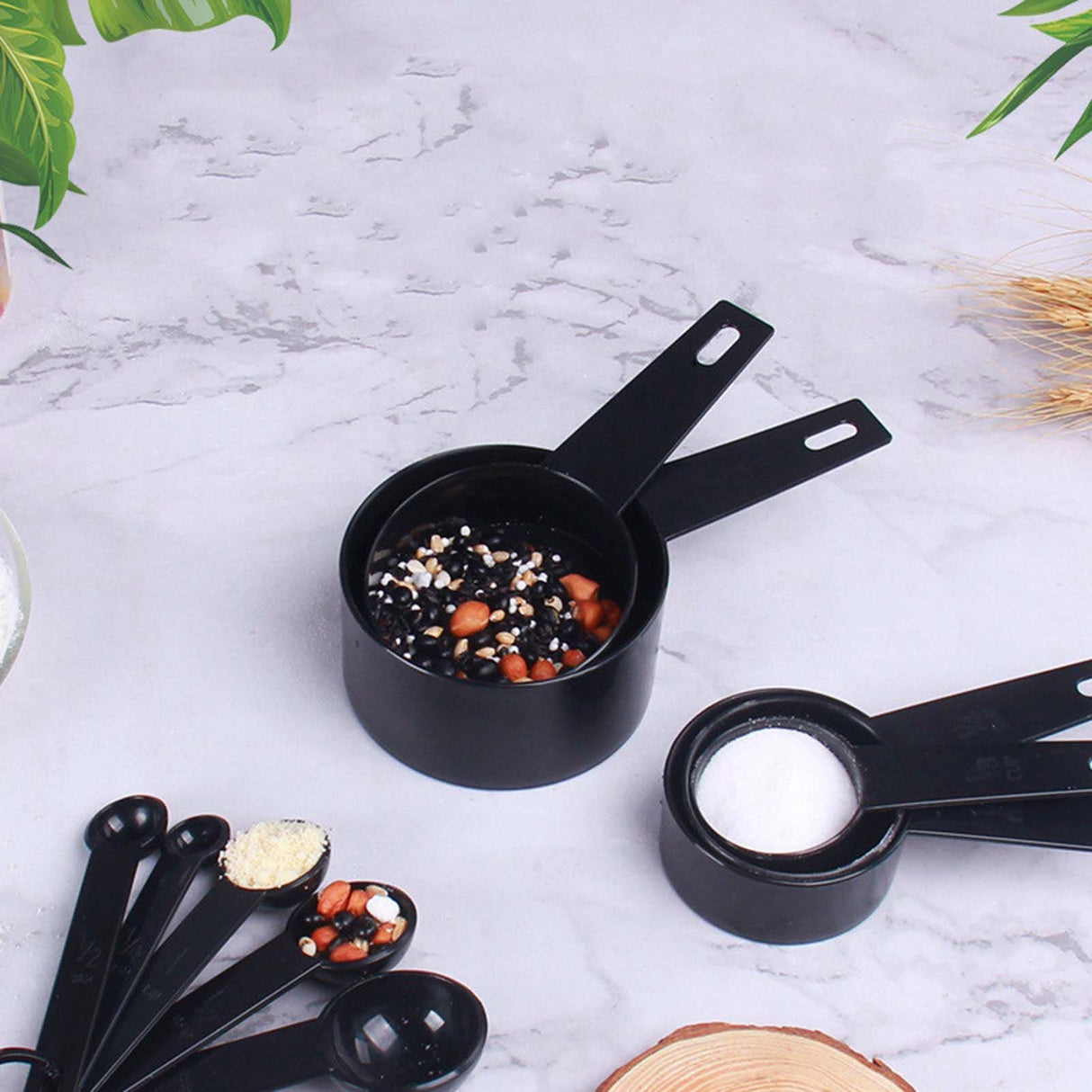 10Pcs Measuring Spoon Set Safe Durable PP Baking Measuring Spoons for Kitchen Gadgets