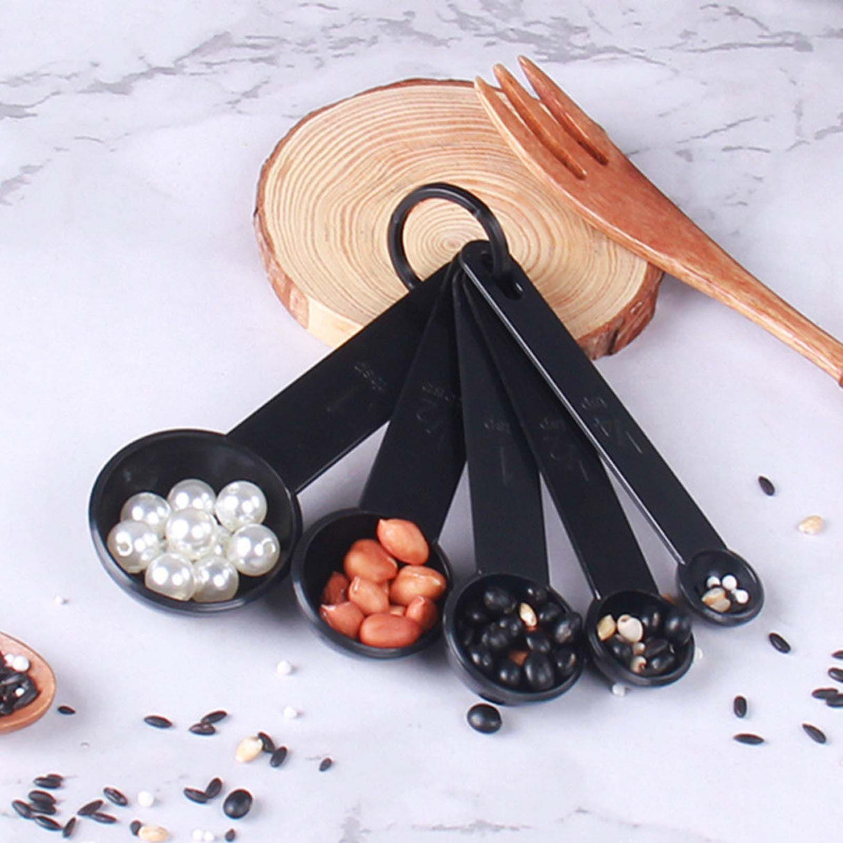 10Pcs Measuring Spoon Set Safe Durable PP Baking Measuring Spoons for Kitchen Gadgets