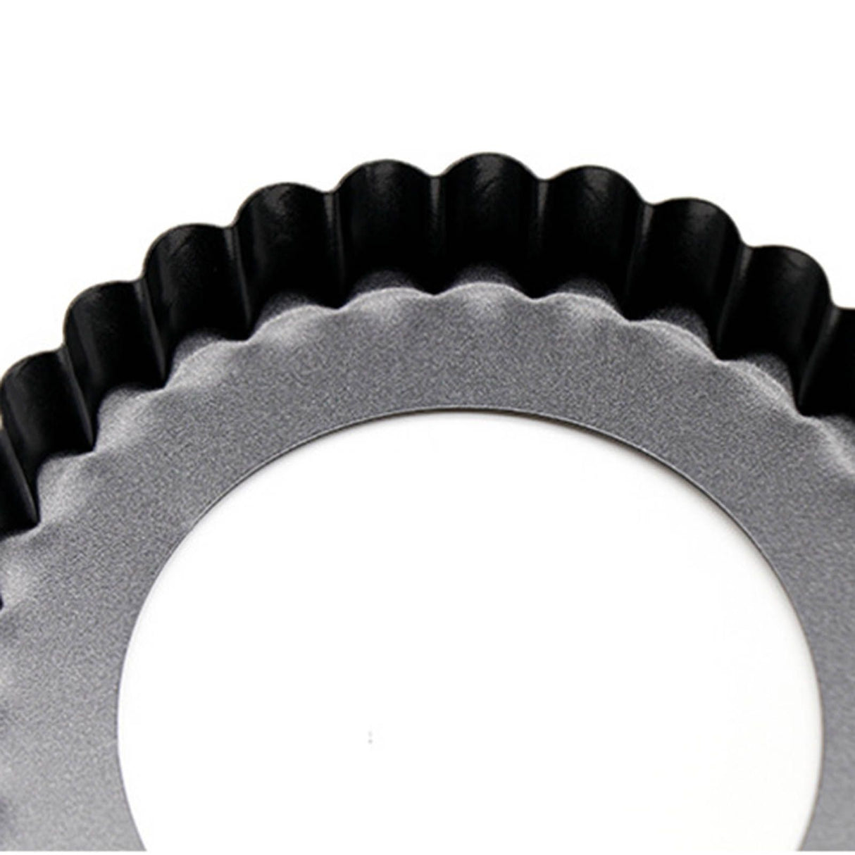 6 Pcs Mini Cake Mould with Removable Bottom 3 Inch Egg Tart Mould Muffin Pans Black Round for Dessert Baking Cooking
