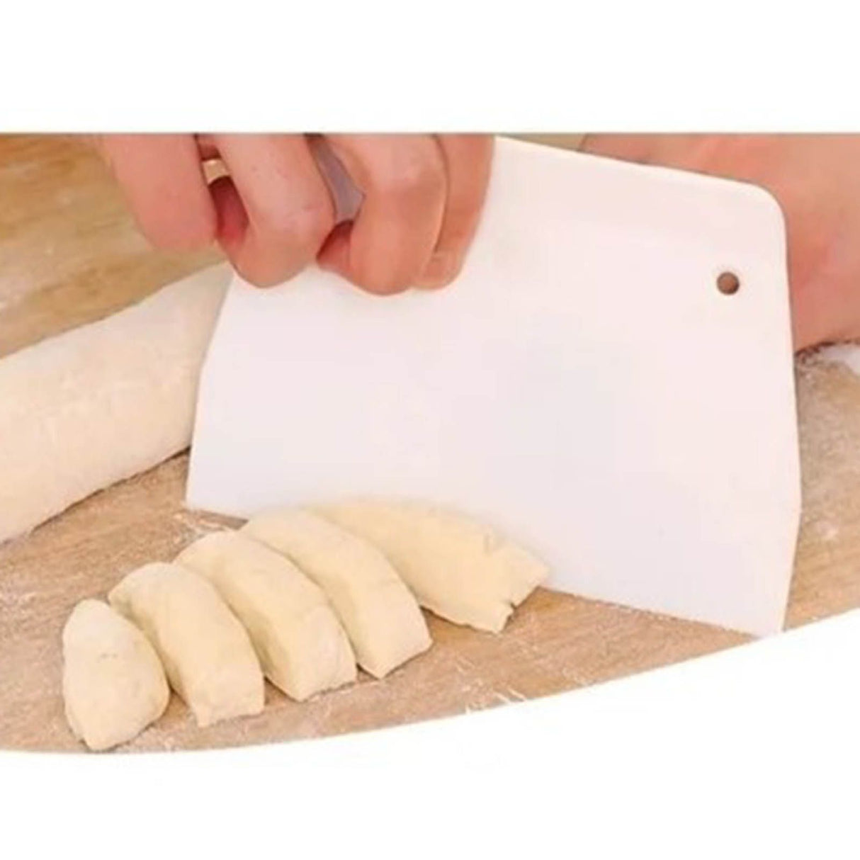 19.3x12.7cm Dough Scraper ABS Multifunction Trapezoid Large Dough Cutter Chopper for Kitchen