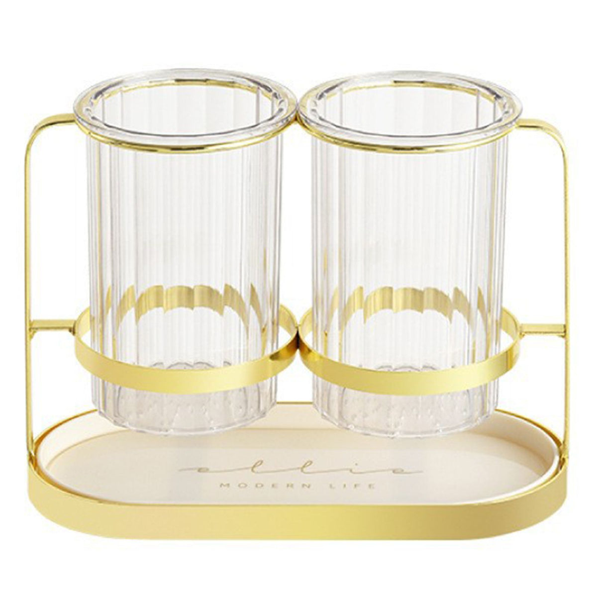 Chopsticks Drying Holder Iron PET Transparent Chopsticks Drying Caddy for Spoons Kitchen Platinum