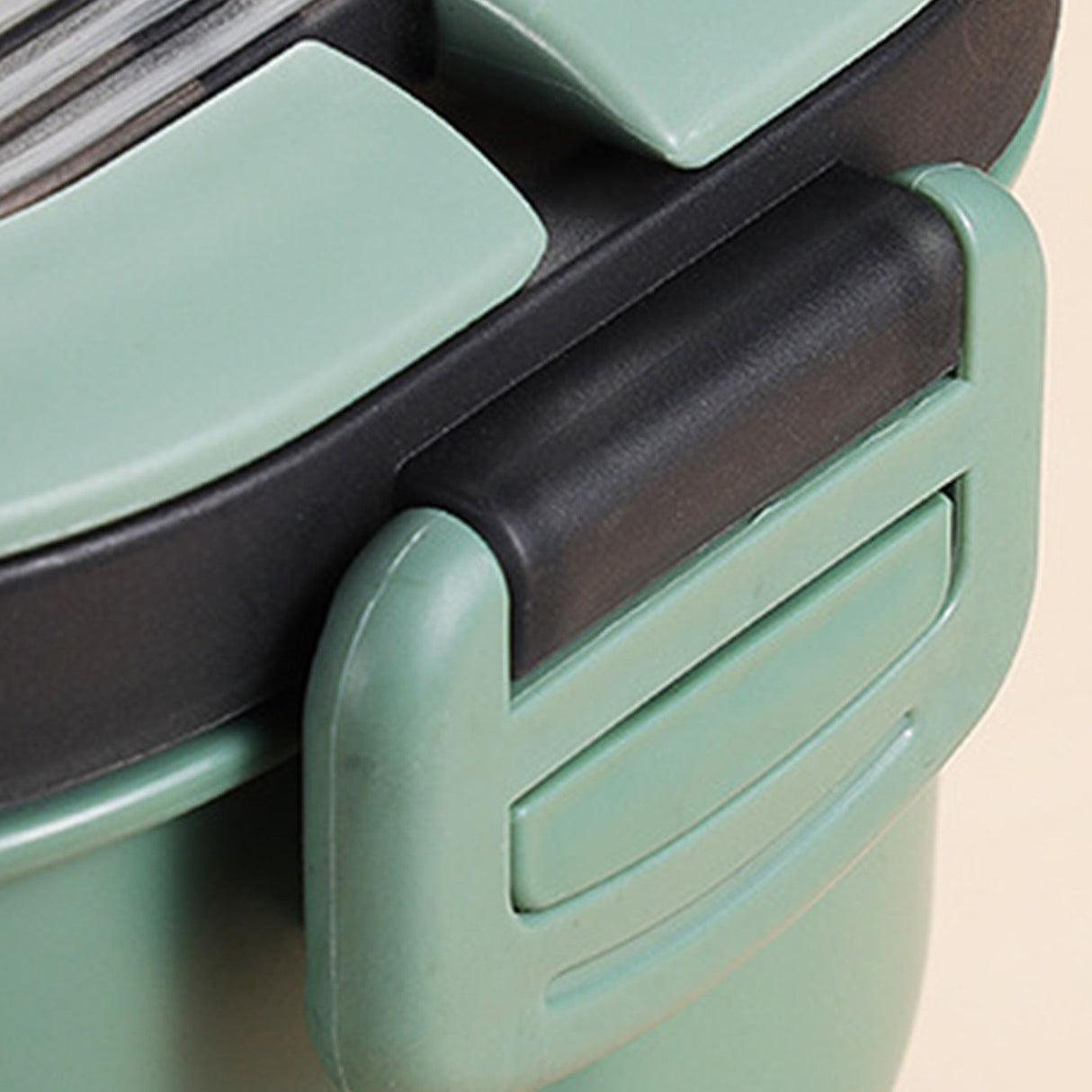 1200ml Bento Lunch Box Double Layer Insulation Lunch Box Container with Fork Spoon for Students Office Workers Green