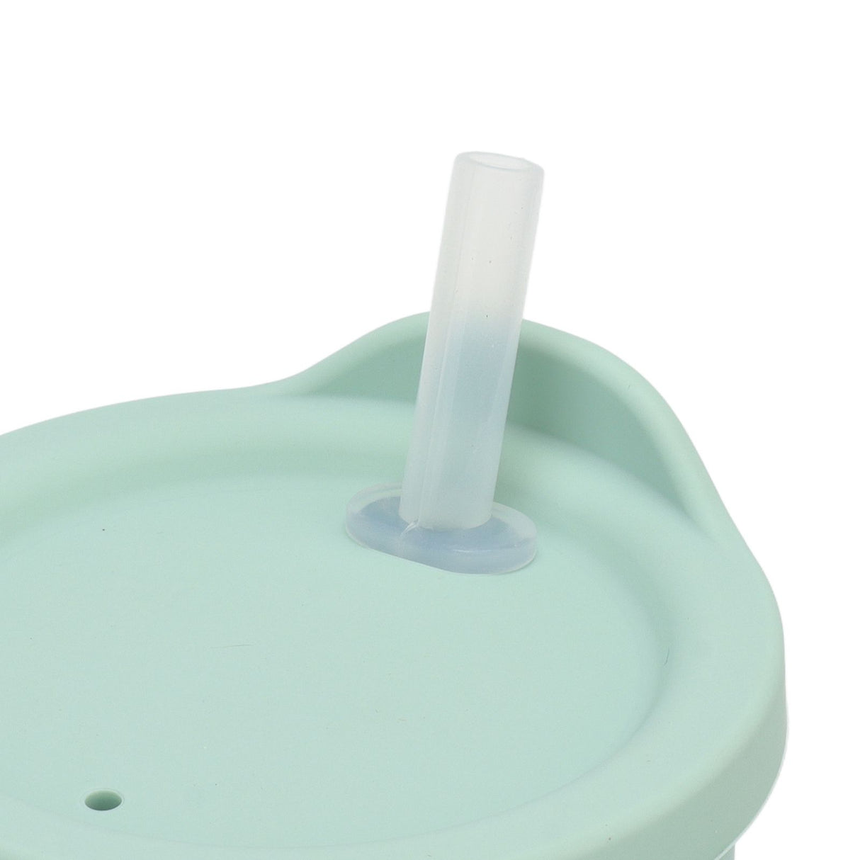 Silicone Sippy Cups Double Handles Lightweight Toddler Training Cup with Tight Leakproof Cover for Home Travelling Green