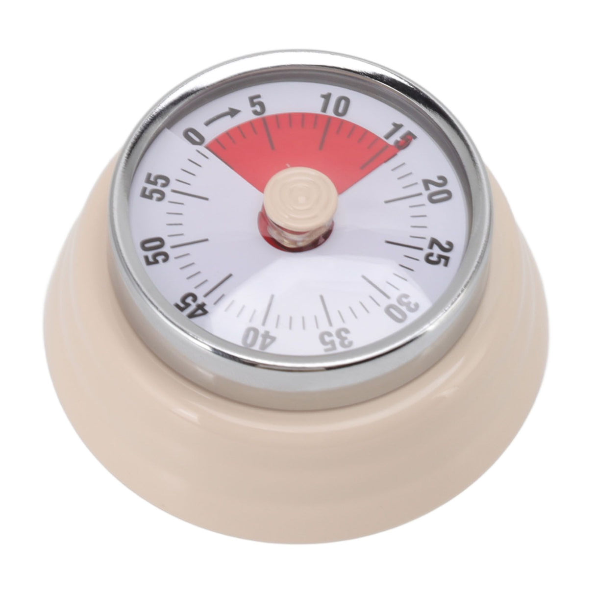 Magnet Circular Timer 60 Minute Visual Countdown Timer for Teachers Classroom Kids Homework Reading Adults Cooking Office Gym Beige