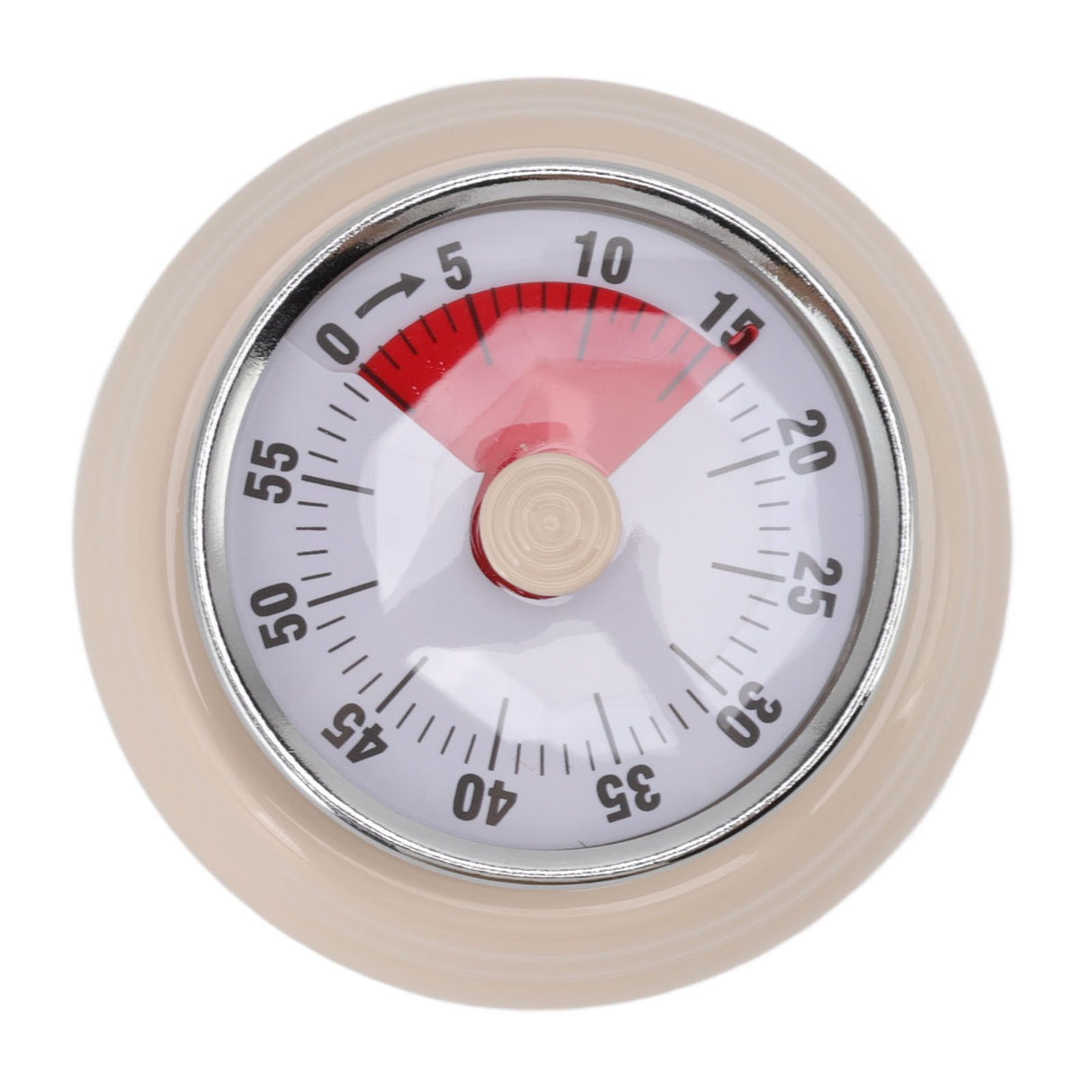 Magnet Circular Timer 60 Minute Visual Countdown Timer for Teachers Classroom Kids Homework Reading Adults Cooking Office Gym Beige