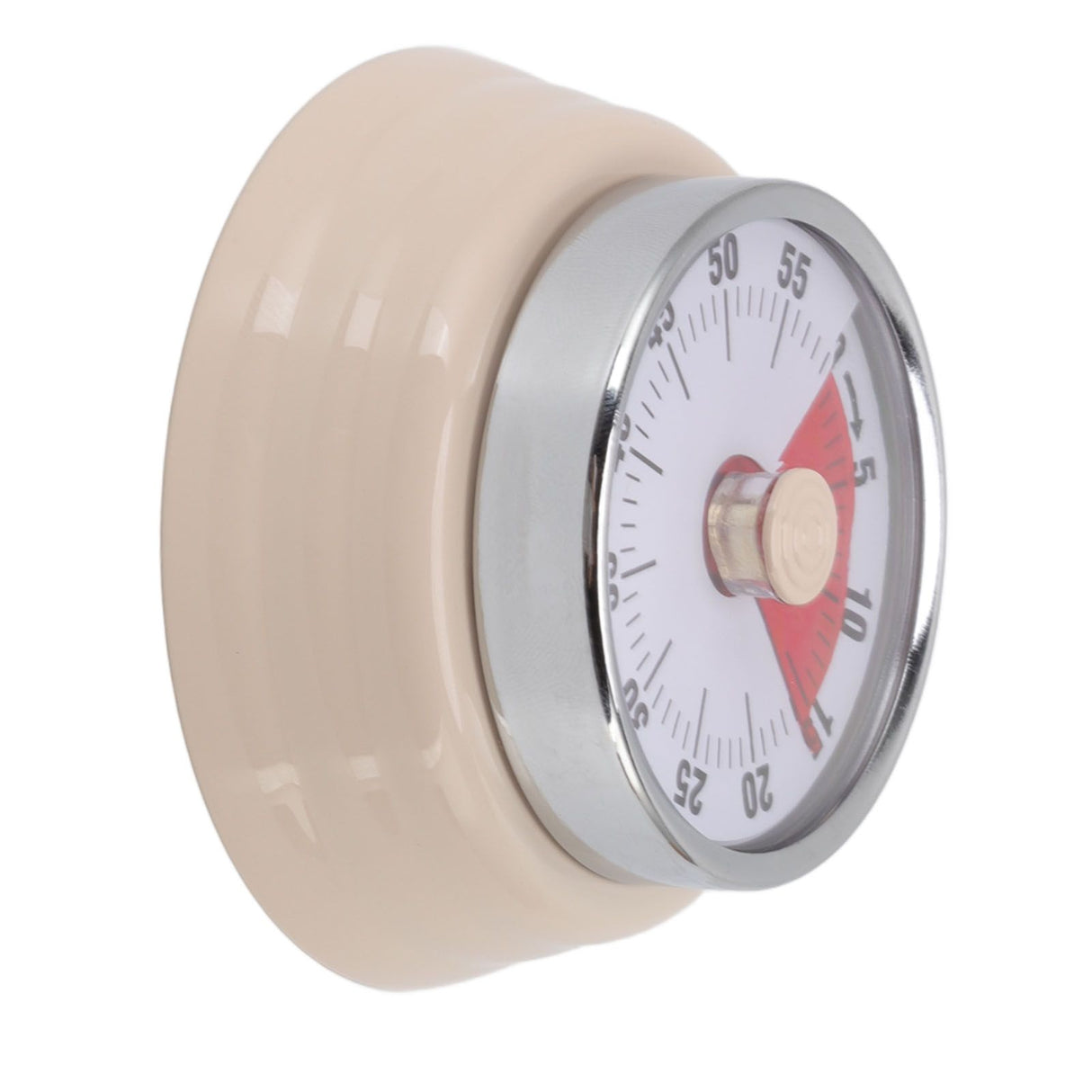 Magnet Circular Timer 60 Minute Visual Countdown Timer for Teachers Classroom Kids Homework Reading Adults Cooking Office Gym Beige