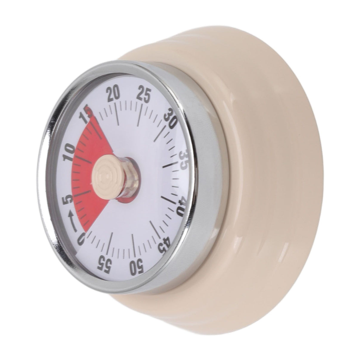 Magnet Circular Timer 60 Minute Visual Countdown Timer for Teachers Classroom Kids Homework Reading Adults Cooking Office Gym Beige
