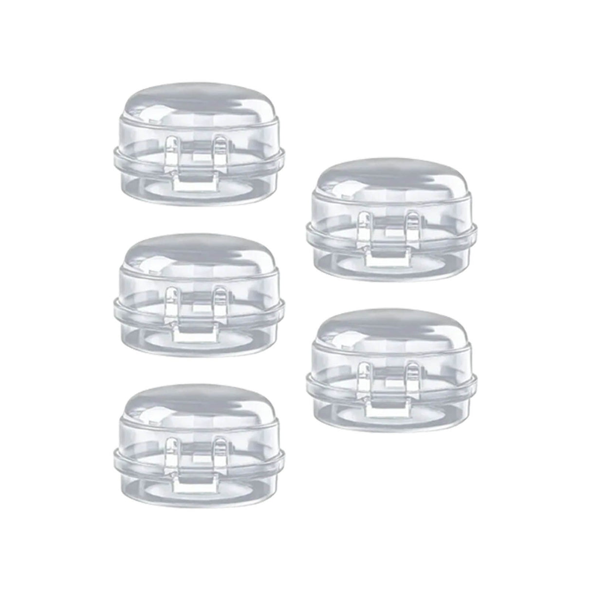 5Pcs Clear Stove Knob Covers Baby Safe Gas Stove Knob Covers Home Kitchen Switch Protection Tool for Infant Child Protector Transparent