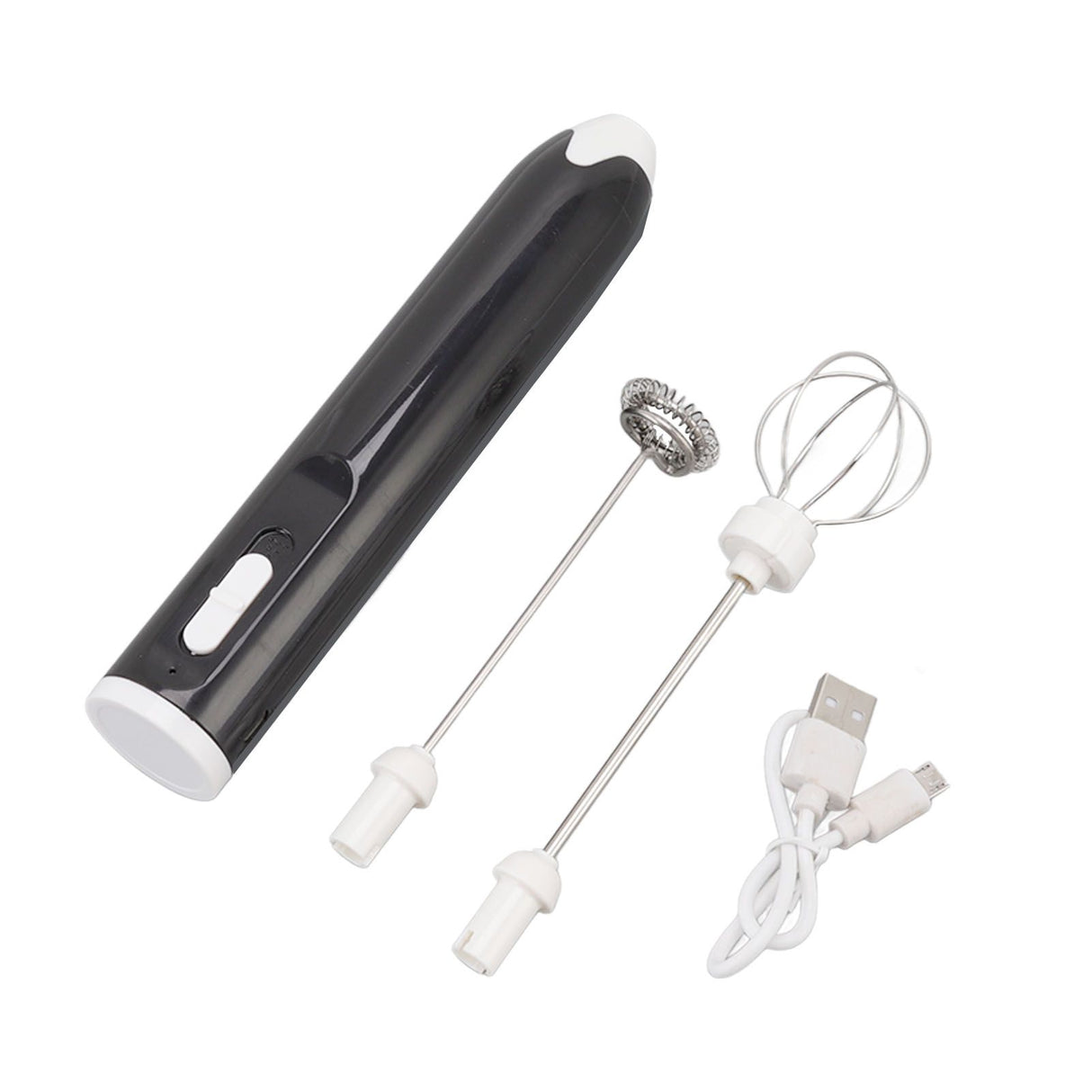 Electric Egg Beater Portable Multi Gears Milk Frother Rechargeable Kitchen Restaurant Coffee Cream Mixer