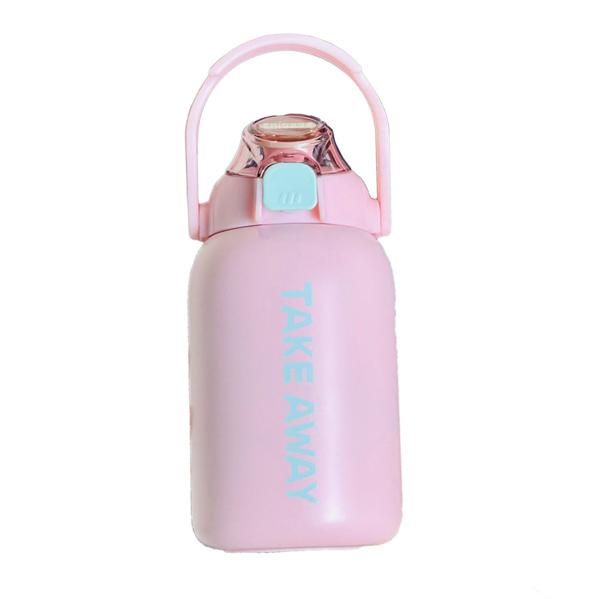 850ml Insulated Water Bottle Large Capacity with Bounce Cap Straw Winter Insulated Cup for Outdoor Pink