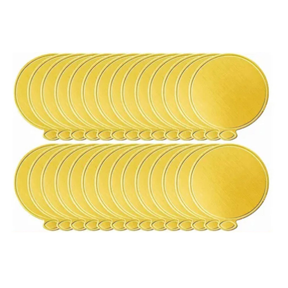 200Pcs Golden Cake Base Board 3.5in Round Cake Pad for Mini Cakes Muffins Cookies Mousse Brownies Cupcakes Pizza