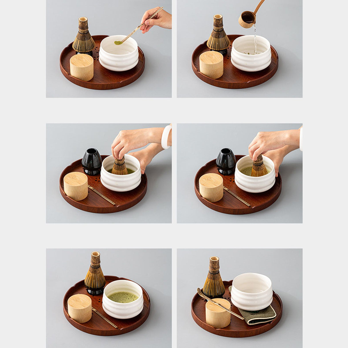 Tea Tray Cherry Blossom Pattern Wooden Tea Plate Green Tea Baking Serving Plate for Home Tea House Round