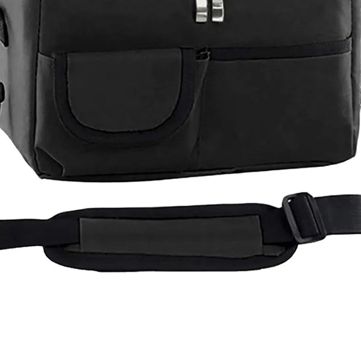 Cooler Bags Insulated Double Layer Large Capacity Oxford Cloth Washable Foldable Heat Insulation Lunch Bag for Office Black