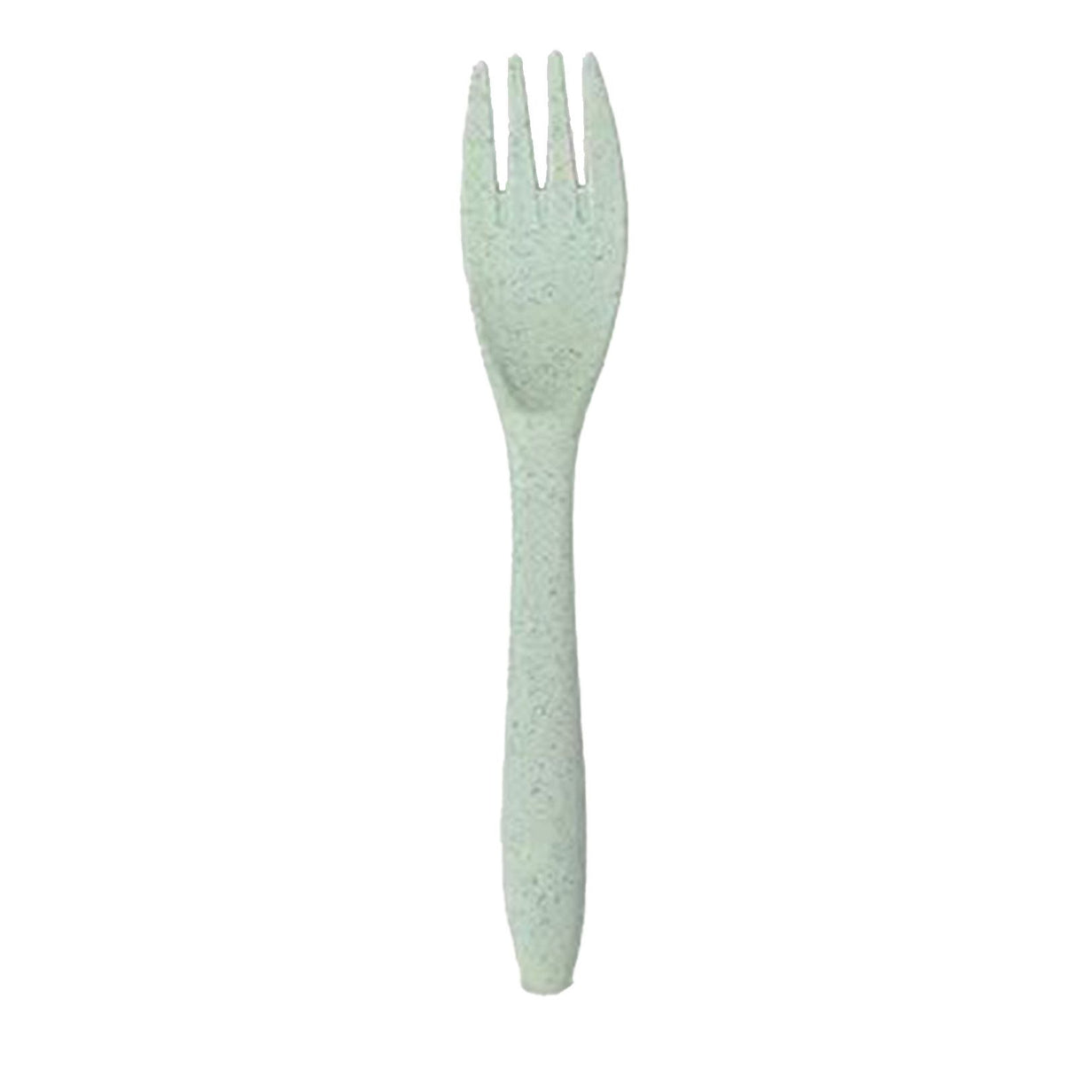 Wheat Straw Cutlery Set Modern Portable Fork Spoon Knife Tableware with Box for Office School Picnic Green