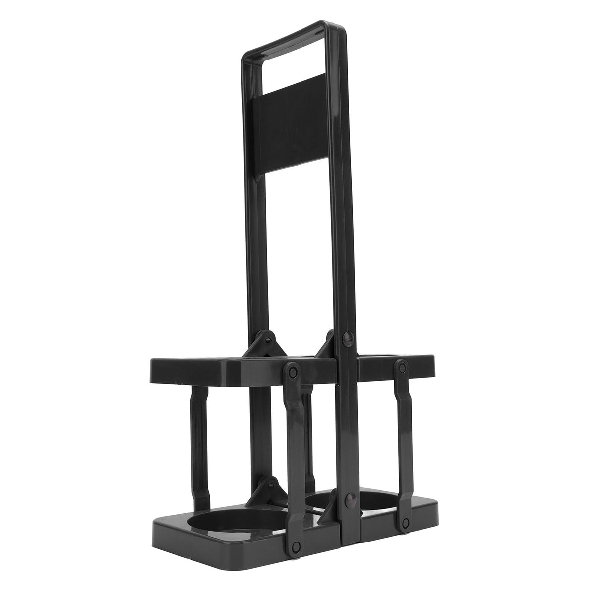 Beer Caddy Holder 2 Pack Foldable Portable Beer Beverage Display Basket Beer Bottle Carrier with Thickened Handle Black