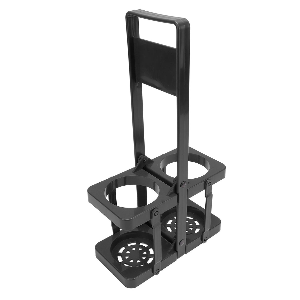 Beer Caddy Holder 2 Pack Foldable Portable Beer Beverage Display Basket Beer Bottle Carrier with Thickened Handle Black