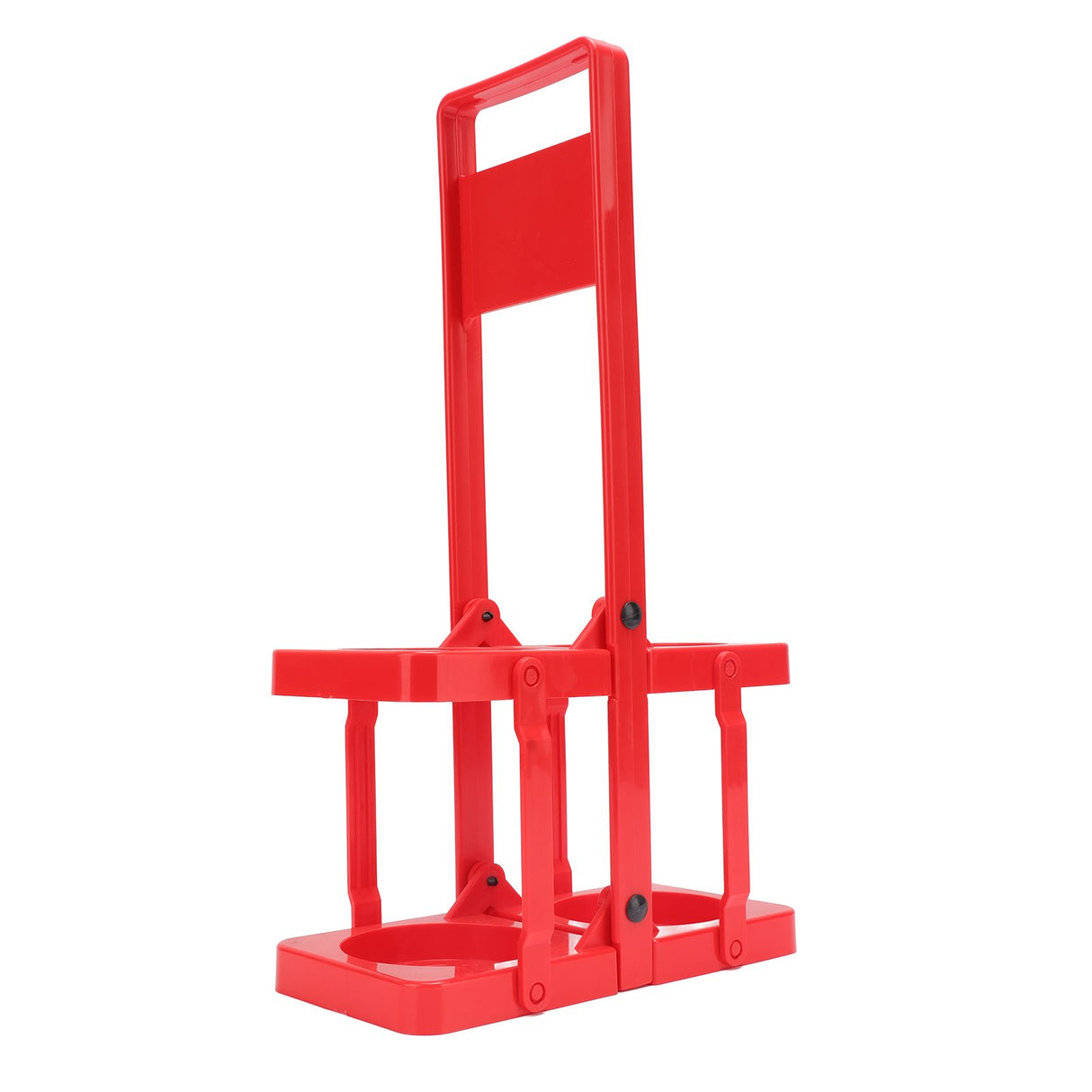 Beer Caddy Holder 2 Pack Foldable Portable Beer Beverage Display Basket Beer Bottle Carrier with Thickened Handle Red