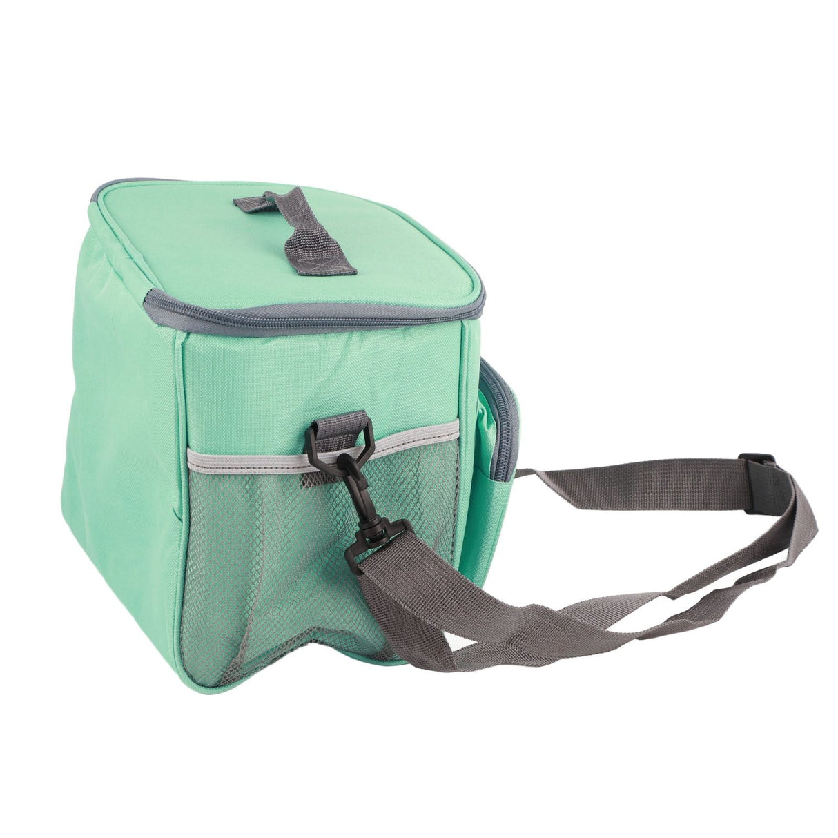 Insulated Bag Cloth Multifunction Modern Thermal Lunch Handbag with Single Shoulder for Home Work Green