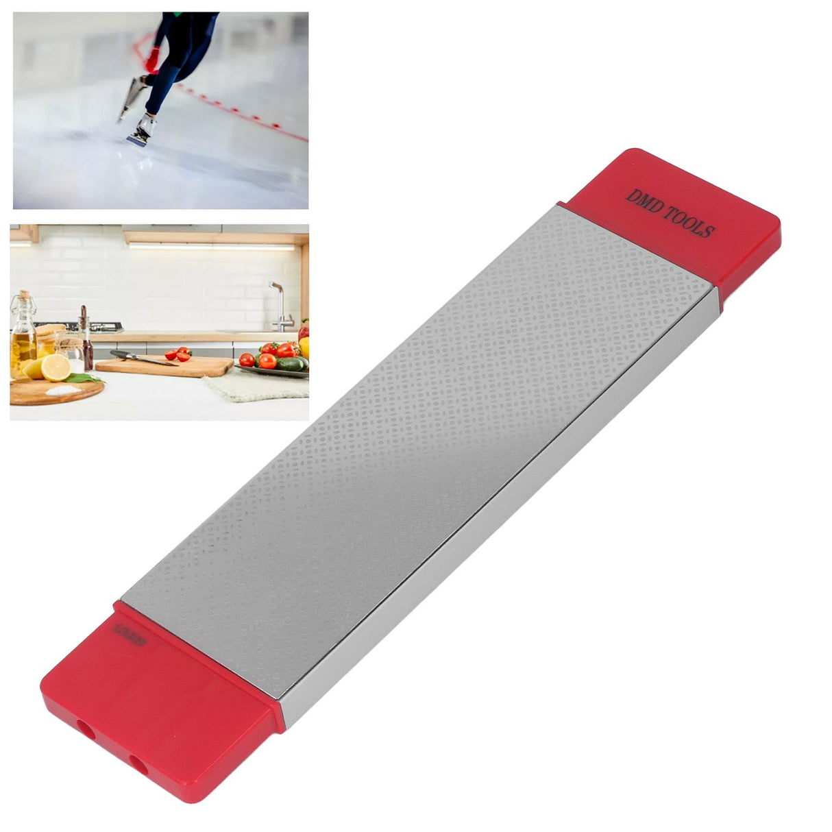 Diamond Sharpening Stone Double Sided 360 1000 Grit Knife Sharpener for Speed Skating Ice Skate