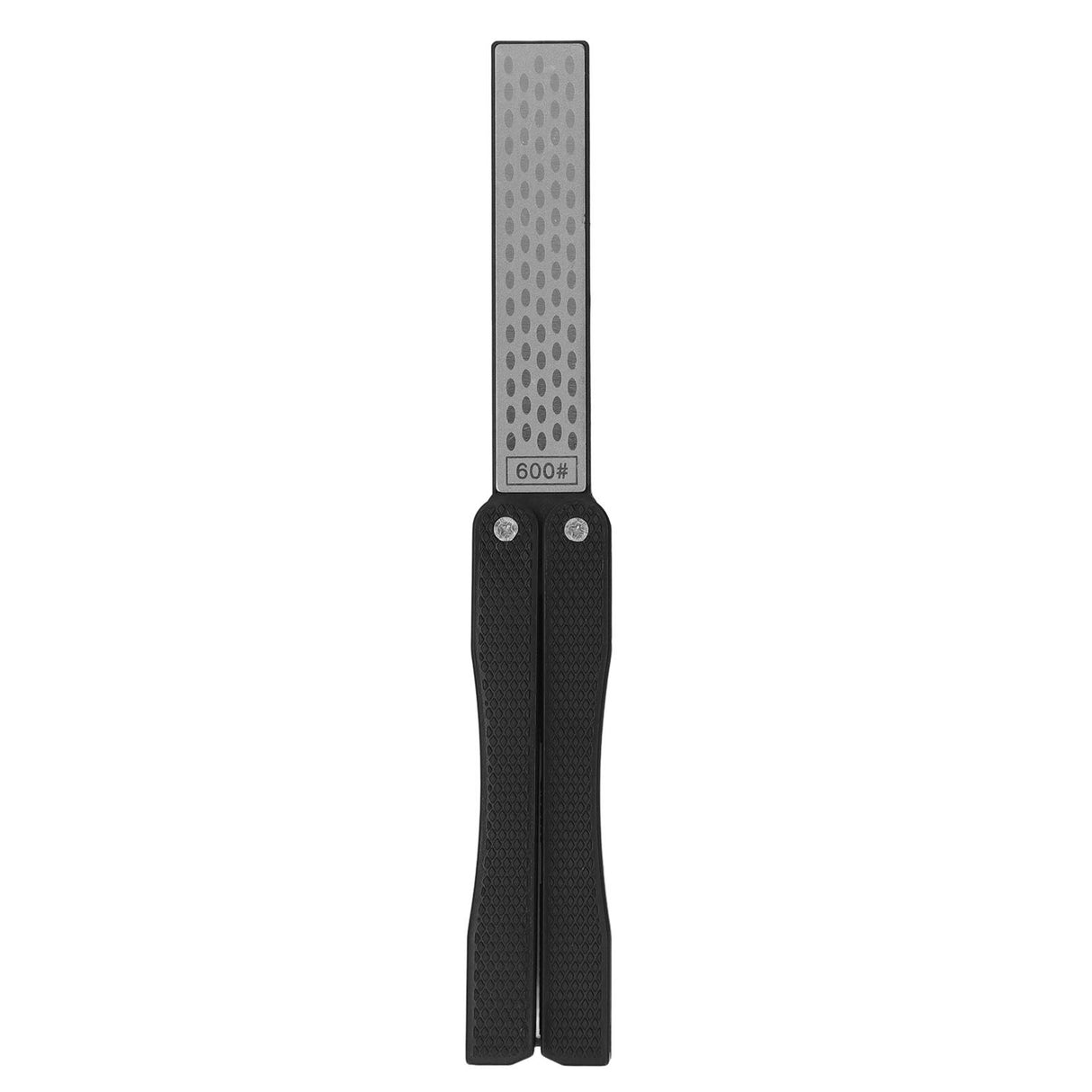 Knife Sharpener Foldable Fan Shaped Adamas Material Lightweight Portable Knife Sharpener for Outdoor Home Black