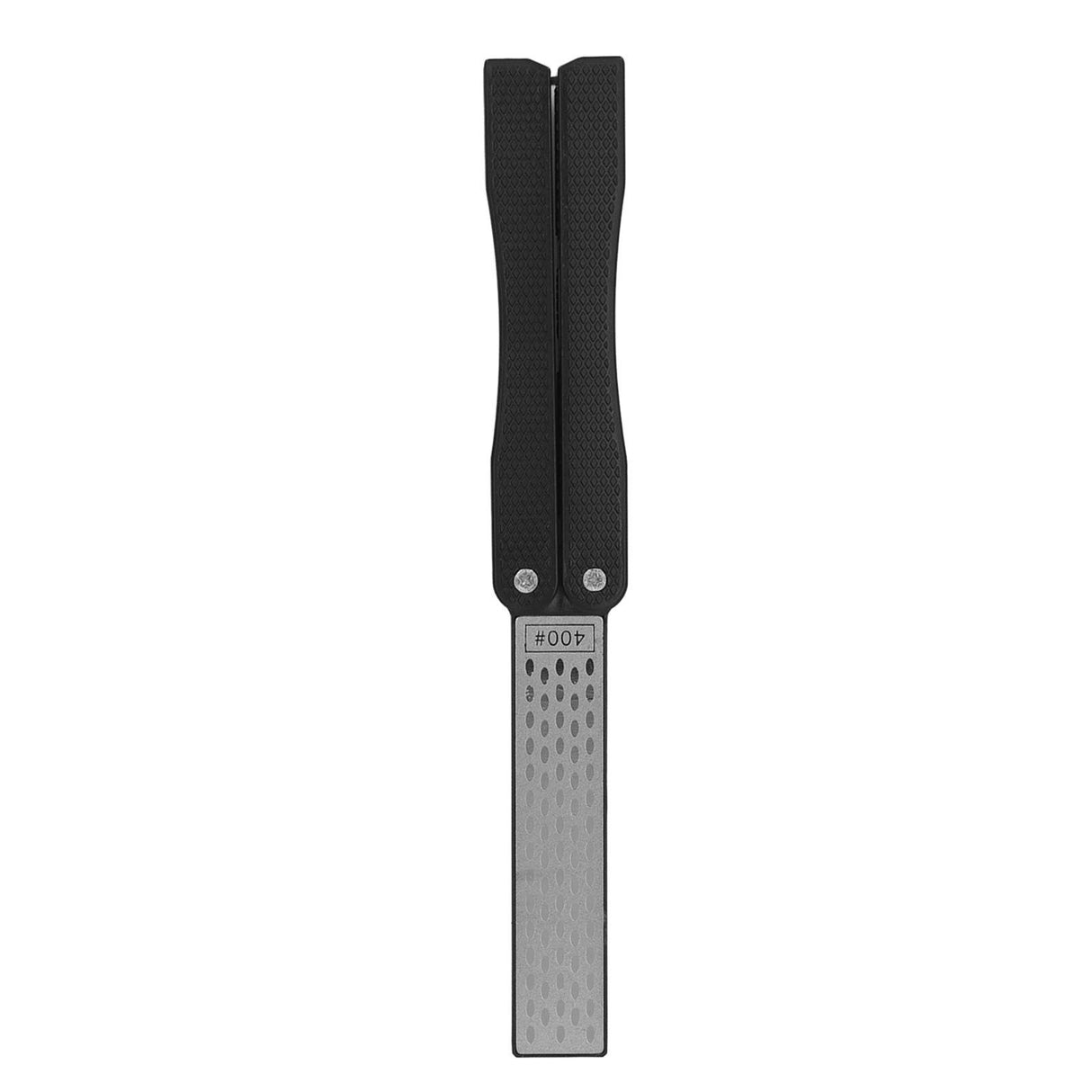 Knife Sharpener Foldable Fan Shaped Adamas Material Lightweight Portable Knife Sharpener for Outdoor Home Black