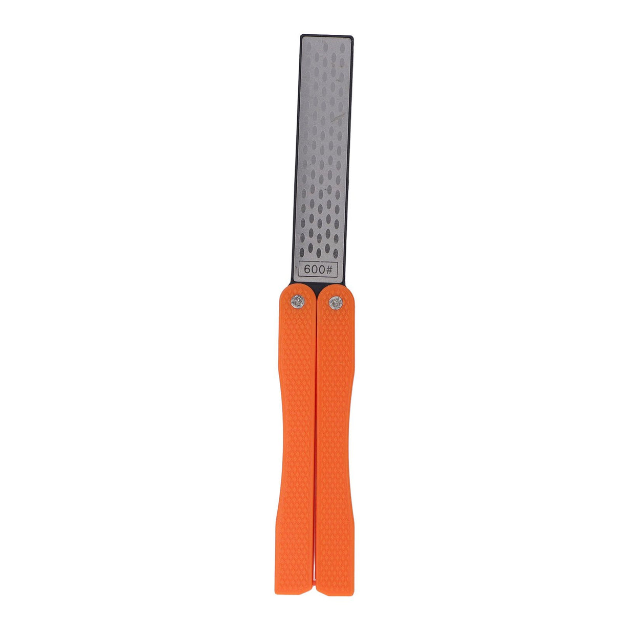 Knife Sharpener Foldable Fan Shaped Adamas Material Lightweight Portable Knife Sharpener for Outdoor Home Orange