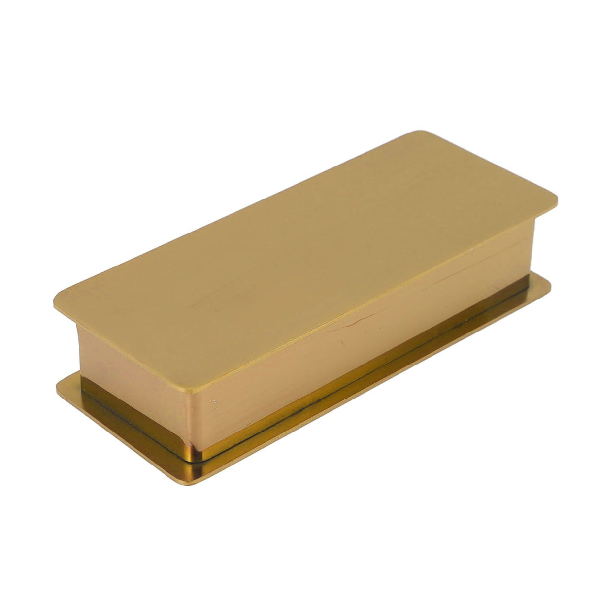 Toothpick Holder Stainless Steel Rectangular Toothpick Holder with Lid for Home Bar Hotel Restaurant Gold