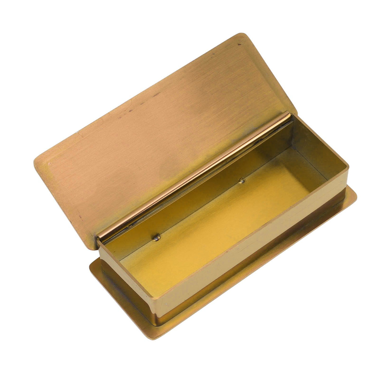 Toothpick Holder Stainless Steel Rectangular Toothpick Holder with Lid for Home Bar Hotel Restaurant Gold