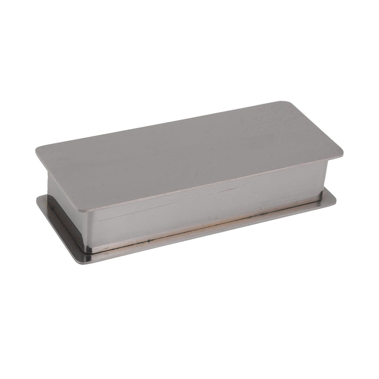 Toothpick Holder Stainless Steel Rectangular Toothpick Holder with Lid for Home Bar Hotel Restaurant Silver