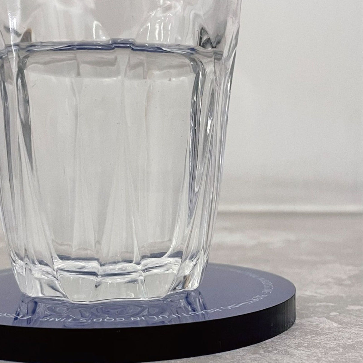 Cup Coasters Minimalist Heat Insulation Decorative Acrylic Coaster for Advertising Accessories Home Blue