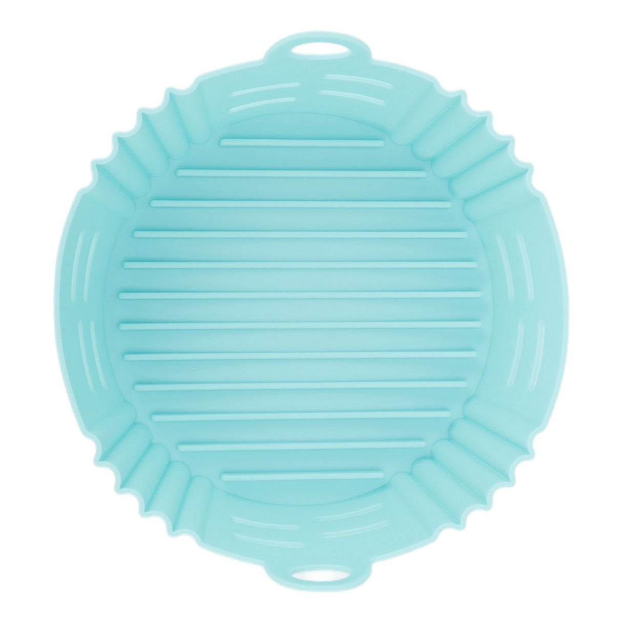 Fryer Silicone Liner Heat Resistant Elastic Washable Food Grade Reusable Fryer Basket for Cooking Blue