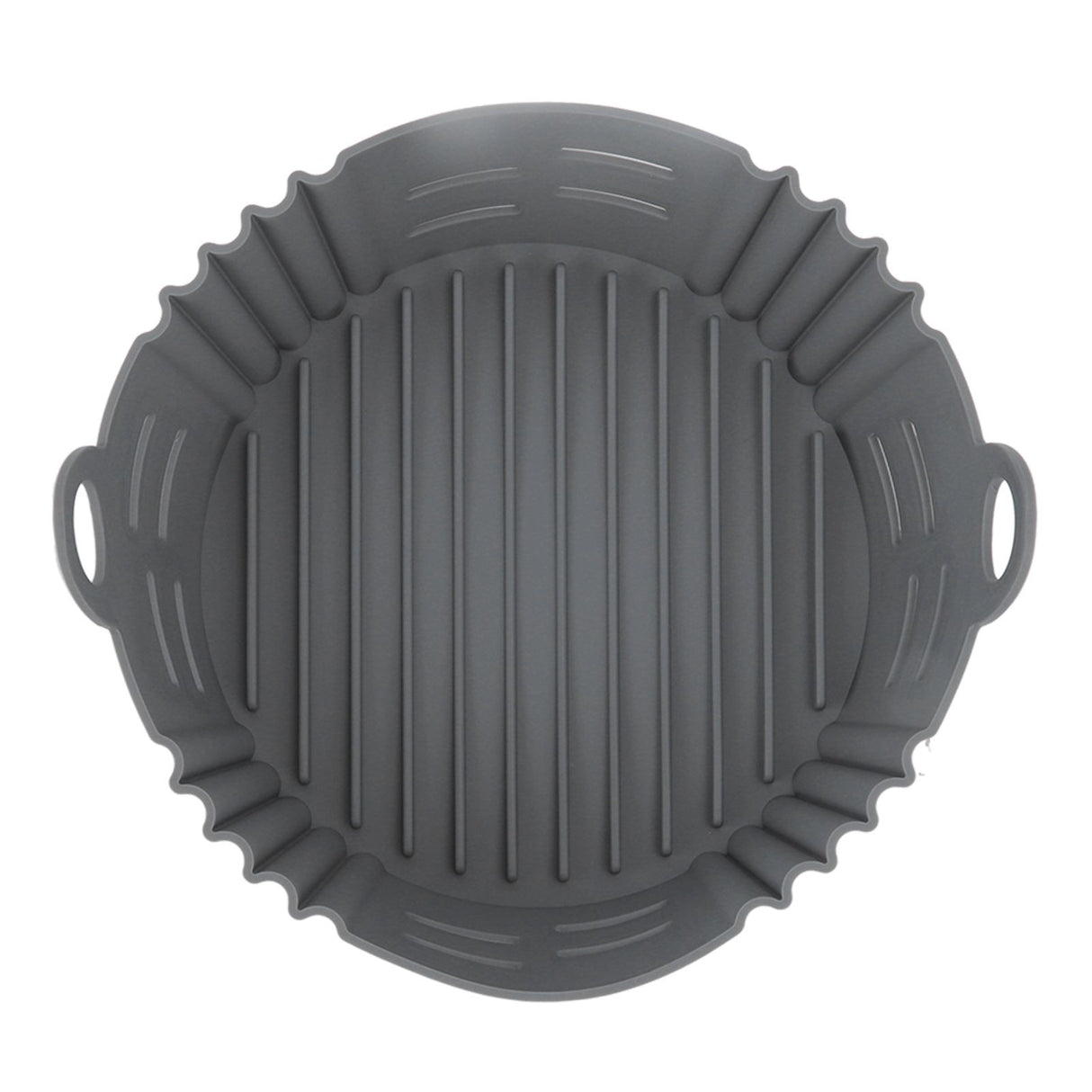 Fryer Silicone Liner Heat Resistant Elastic Washable Food Grade Reusable Fryer Basket for Cooking Grey