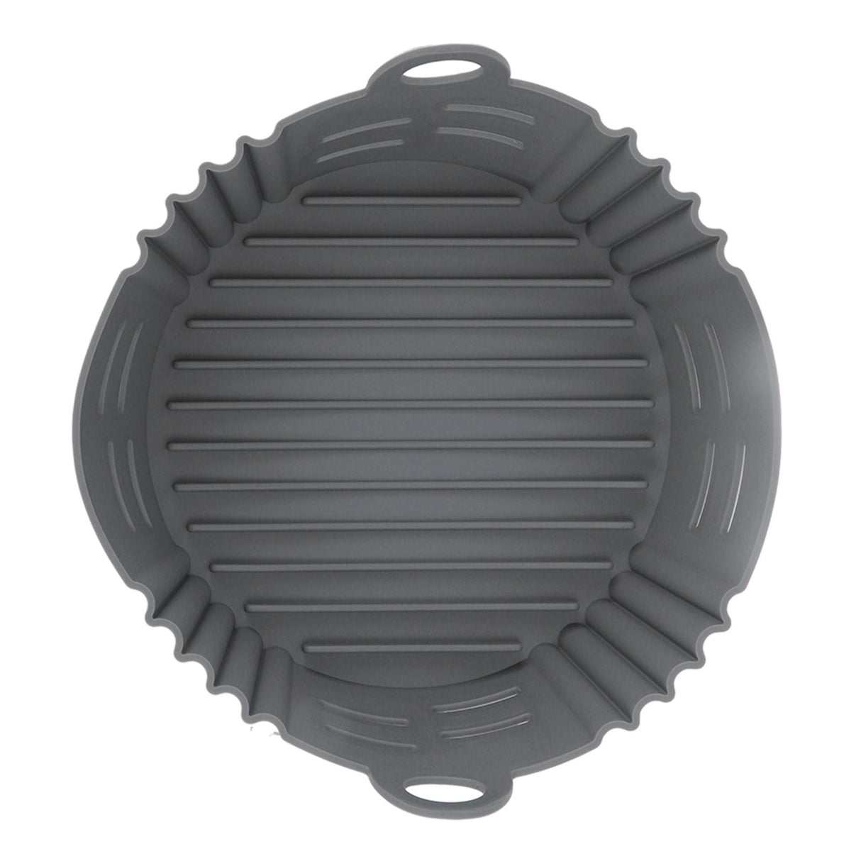 Fryer Silicone Liner Heat Resistant Elastic Washable Food Grade Reusable Fryer Basket for Cooking Grey
