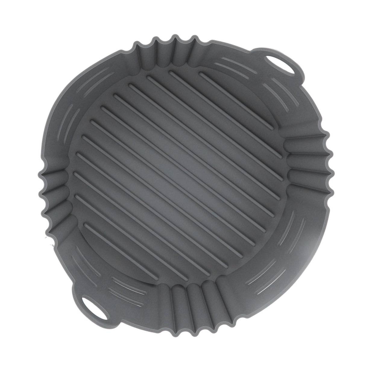 Fryer Silicone Liner Heat Resistant Elastic Washable Food Grade Reusable Fryer Basket for Cooking Grey