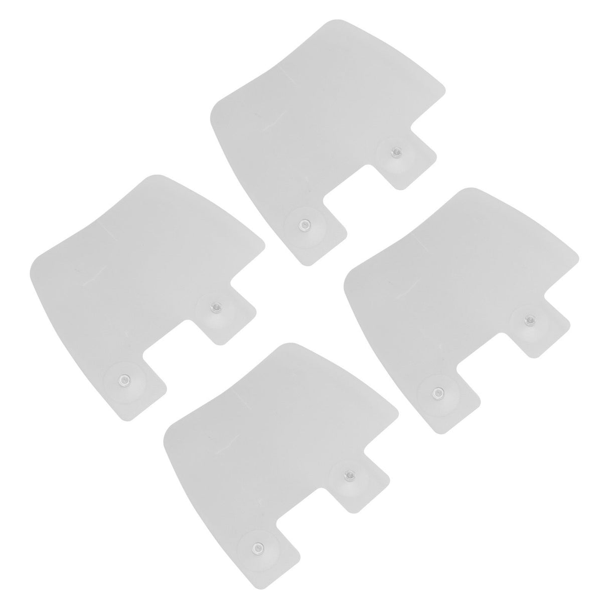 4Pcs Sink Splashing Guard Faucet Tap Mat ABS Water Catcher Draining Pad for Kitchen
