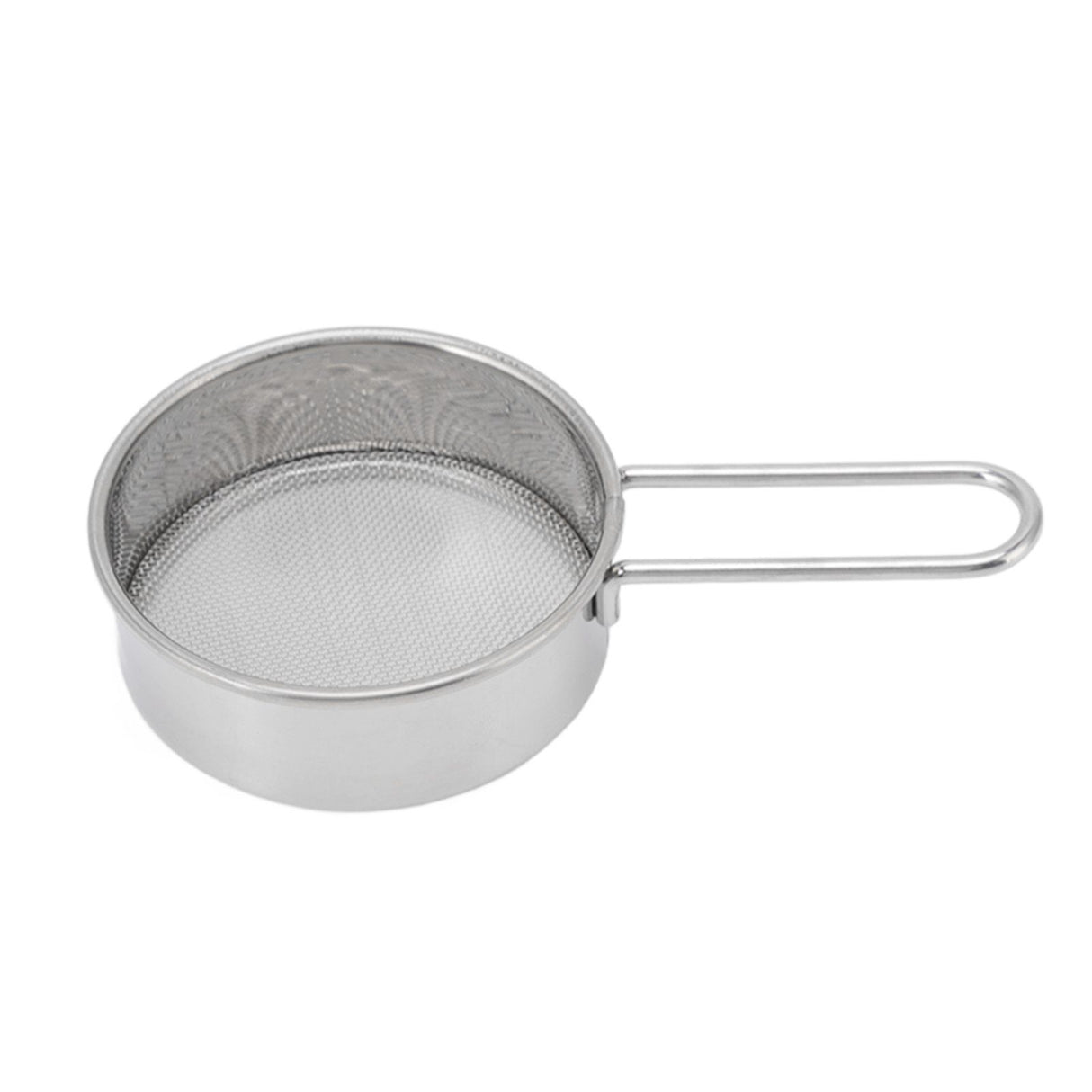 Flour Sieve Strainer 304 Stainless Steel Lightweight Easy Cleaning Ergonomic Handle Mesh Round Sifter for Baking