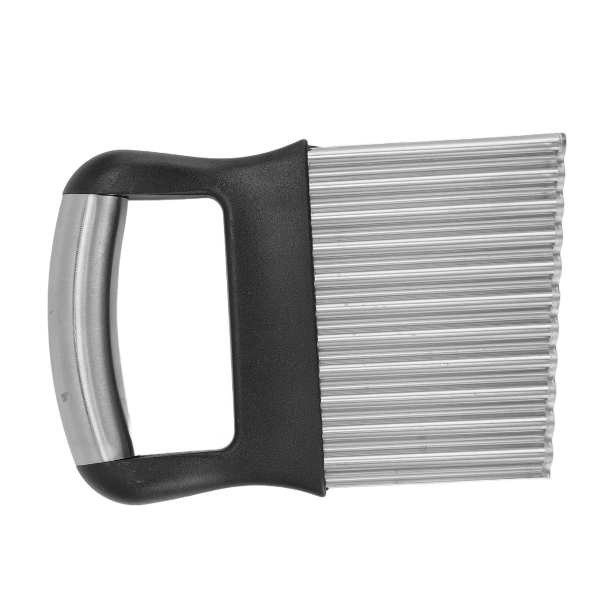Crinkle Cutter Rustproof Stainless Steel Wavy Potato Crinkle Cutter with Comfortable Grip for Kitchen
