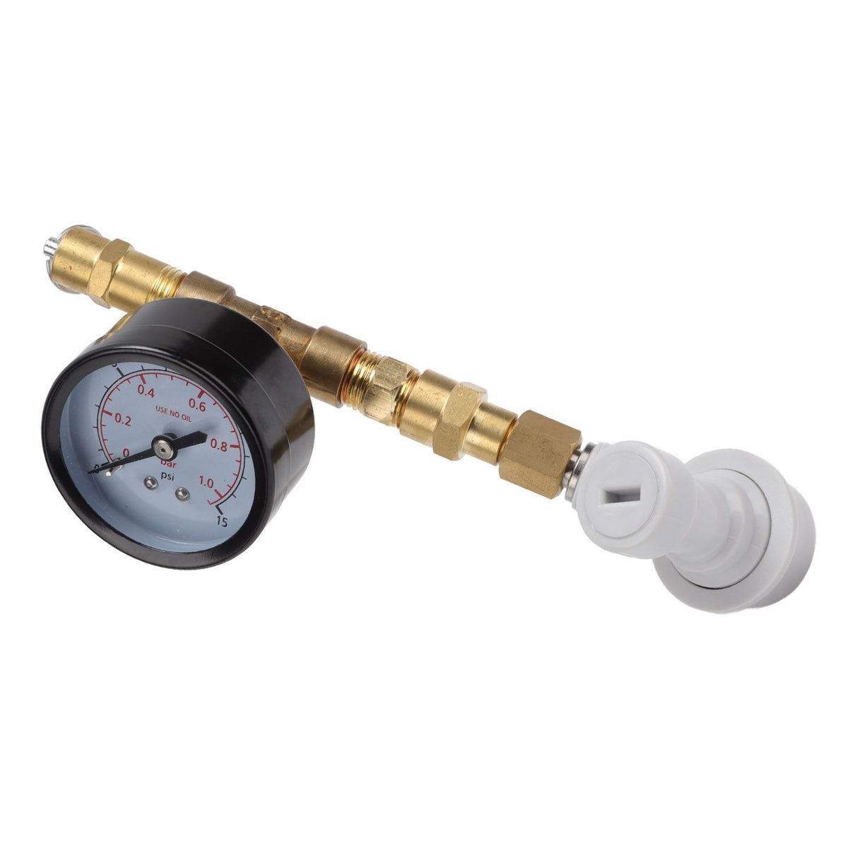Beer Brew Adjustable Pressure Relief Valve Cola Keg Pressure Gauge Beer Keg Regulator 0‑15PSI