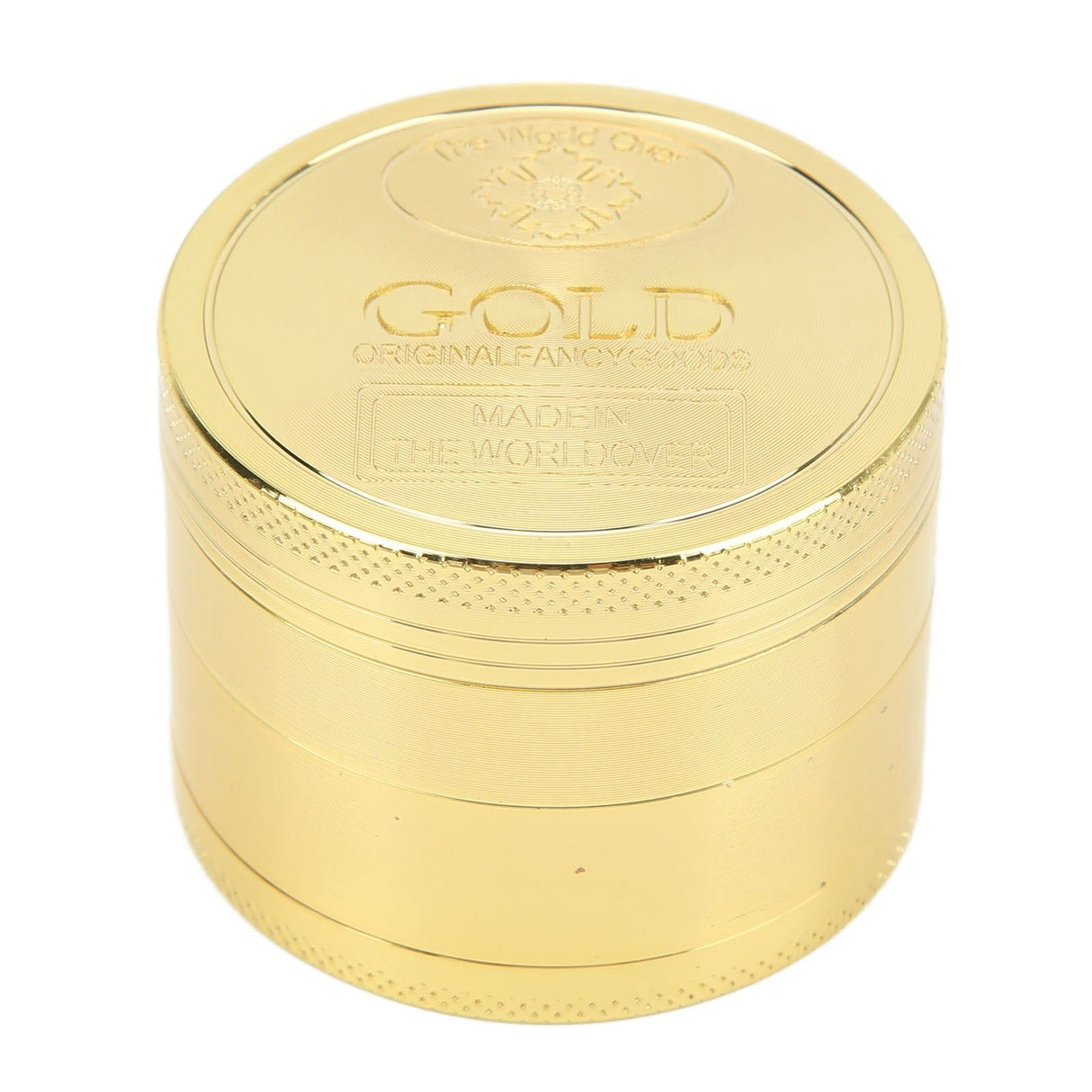 40mm Spice Grinder 4 Layers Aluminium Alloy Gold Coin Design Spice Crusher for Home Kitchen