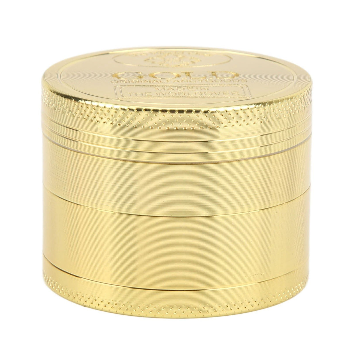 40mm Spice Grinder 4 Layers Aluminium Alloy Gold Coin Design Spice Crusher for Home Kitchen