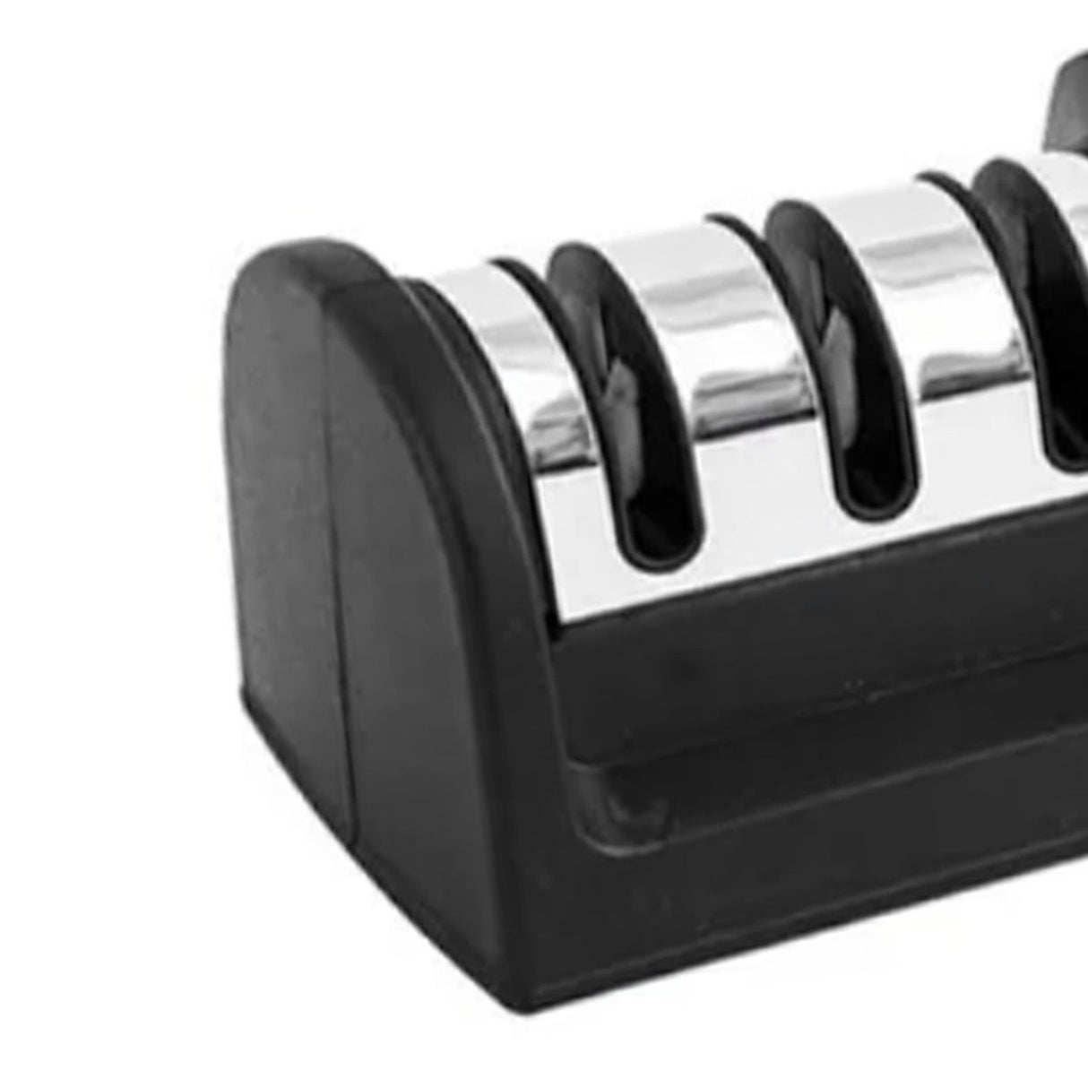 Knife Sharpener 3 Slot Kitchen Knives Sharpen Blade Sharpening Tool for Home Kitchen Black