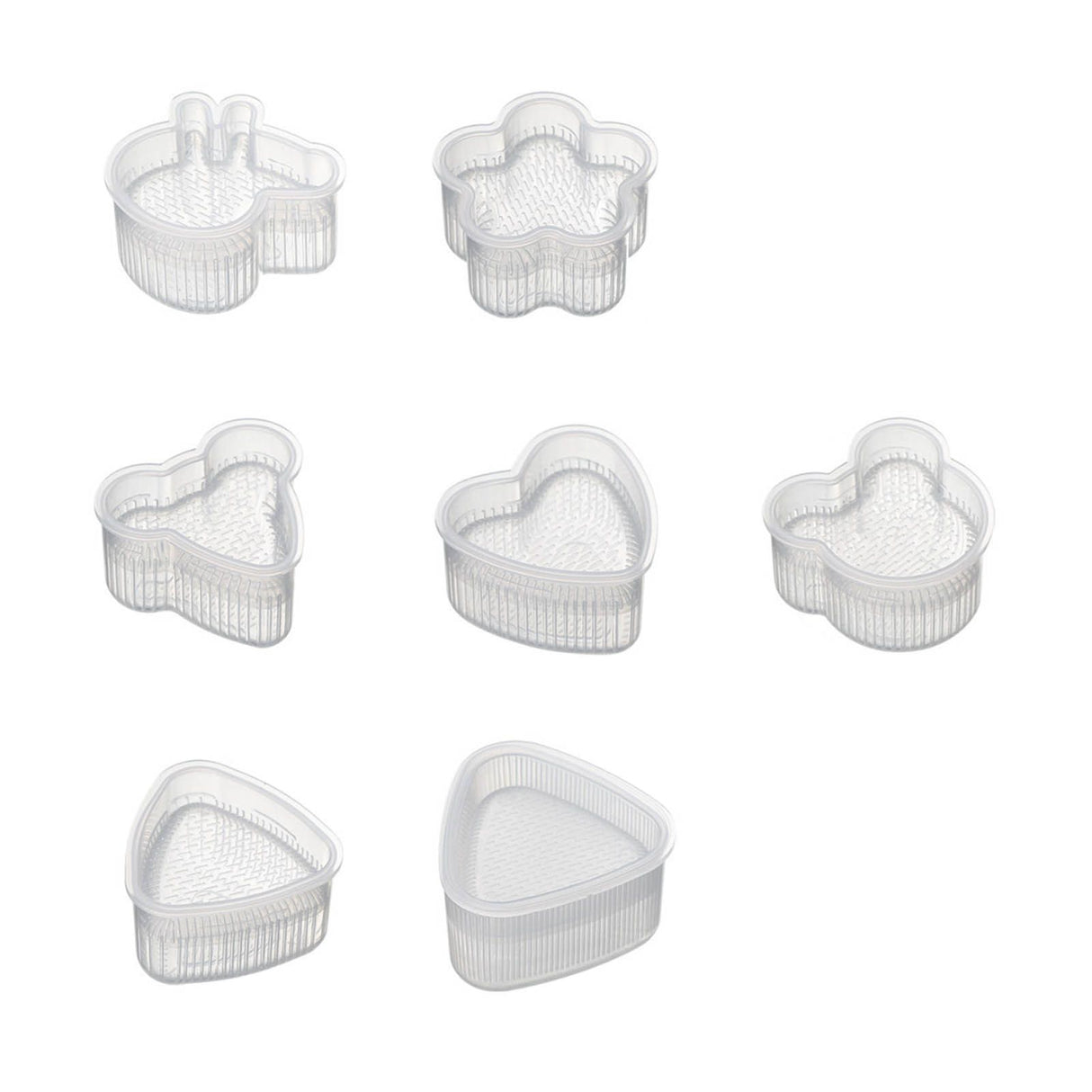 7Pcs Sushi Ball Mold Cartoon Style Food Grade PP Easy Operation Widely Used Sushi Mold for Household Bar DIY