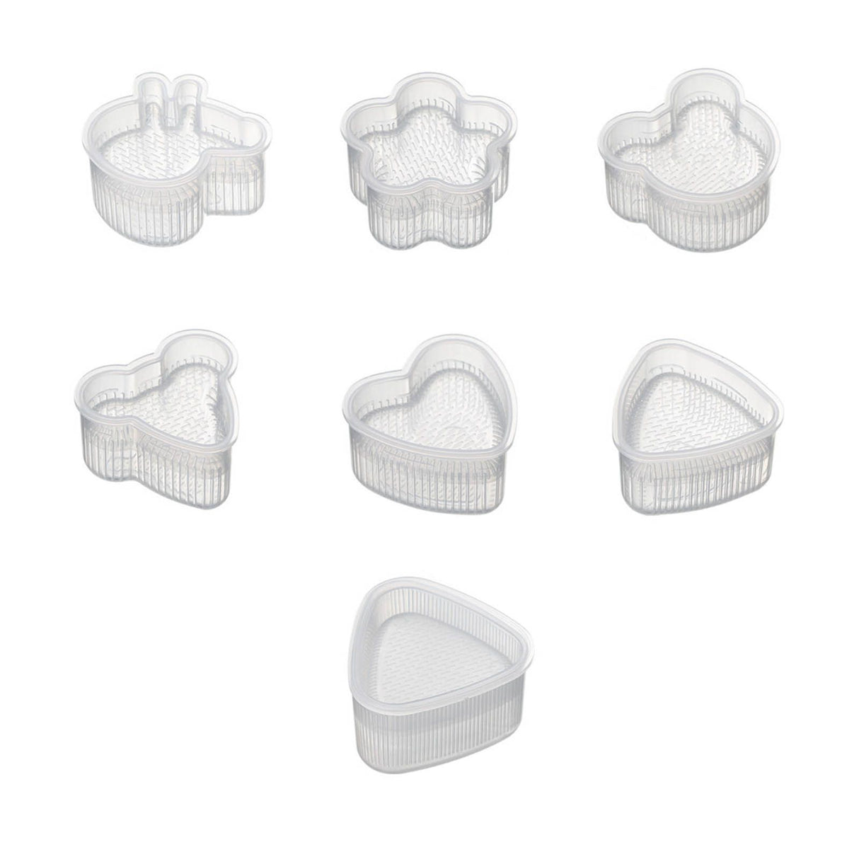 7Pcs Sushi Ball Mold Cartoon Style Food Grade PP Easy Operation Widely Used Sushi Mold for Household Bar DIY