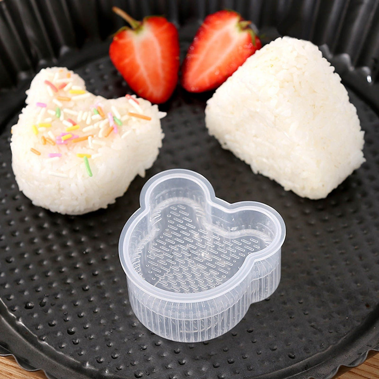 7Pcs Sushi Ball Mold Cartoon Style Food Grade PP Easy Operation Widely Used Sushi Mold for Household Bar DIY