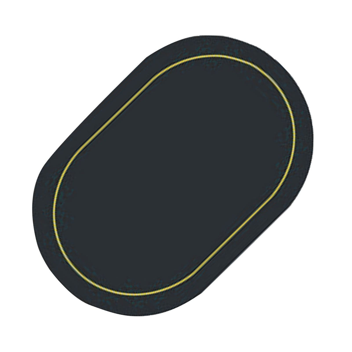 2Pcs Leather Oval Dining Food Mat Oil Proof Insulation Restaurant Table Home Hotel Non Slip Bowl Pad Placemat Black