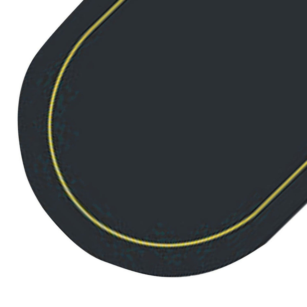 2Pcs Leather Oval Dining Food Mat Oil Proof Insulation Restaurant Table Home Hotel Non Slip Bowl Pad Placemat Black