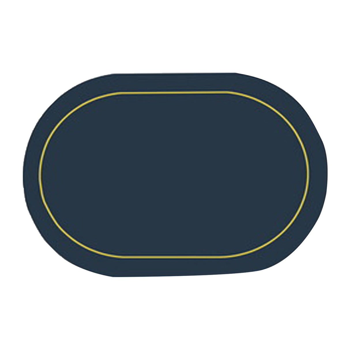2Pcs Leather Oval Dining Food Mat Oil Proof Insulation Restaurant Table Home Hotel Non Slip Bowl Pad Placemat Blue
