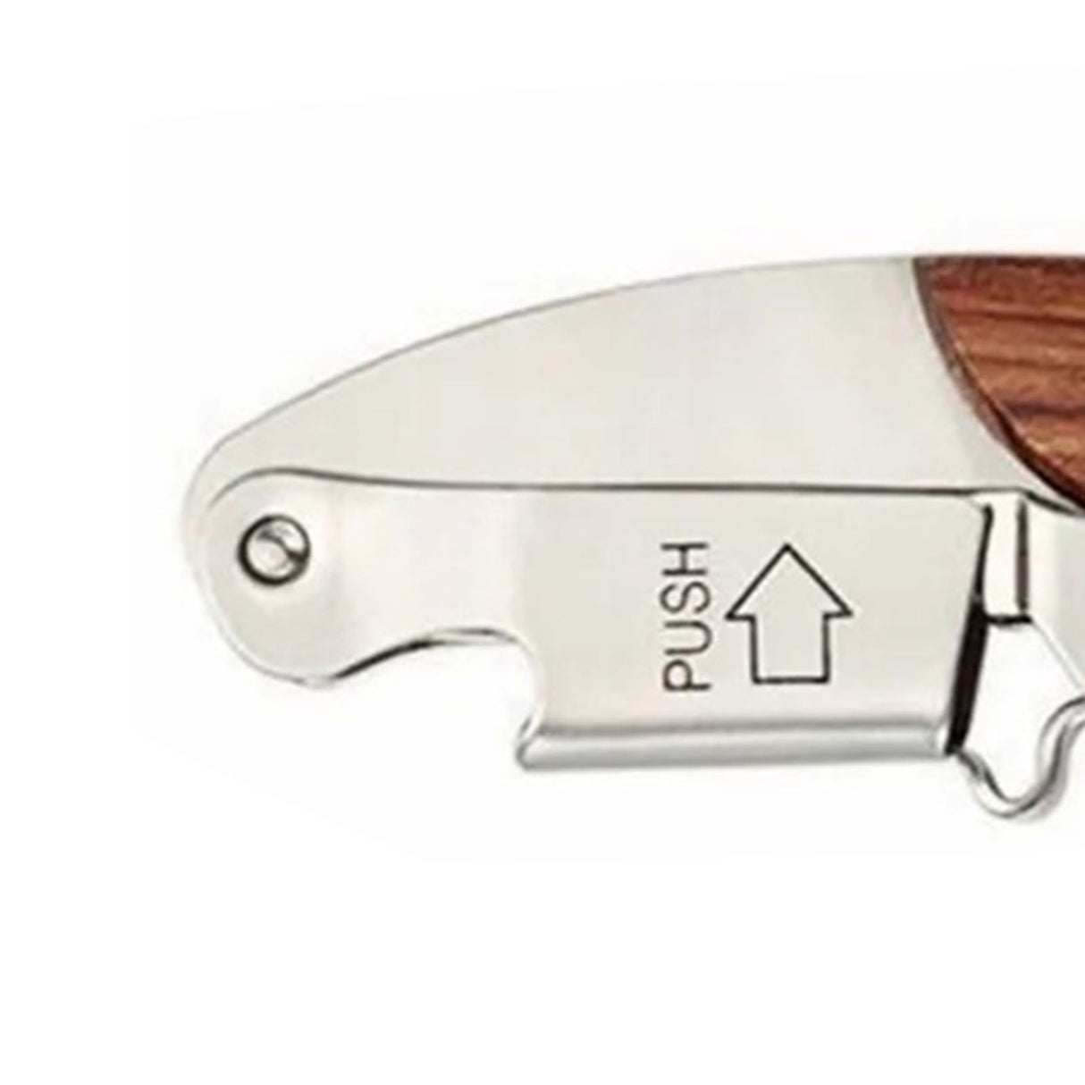 Wine Bottle Opener Corkscrew Stainless Steel Wood Easy Grip Portable Tool for Home