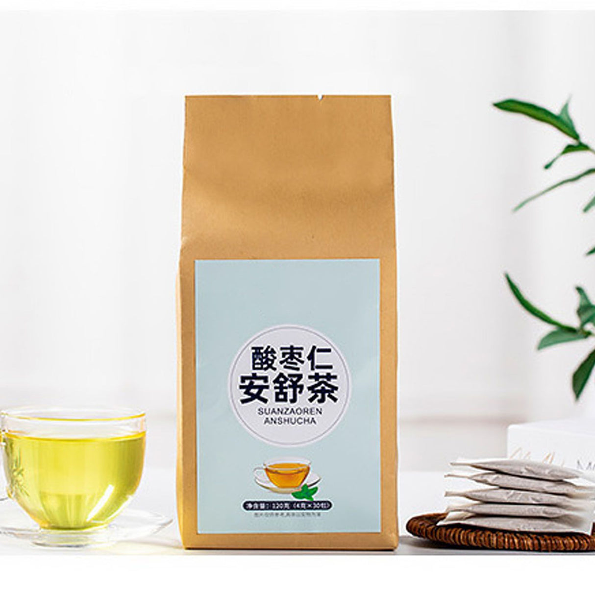 120g Natural Tea Lily Jujube Lotus Seed Cape Jasmine Combination Tea Individual Tea Bag 30 Counts