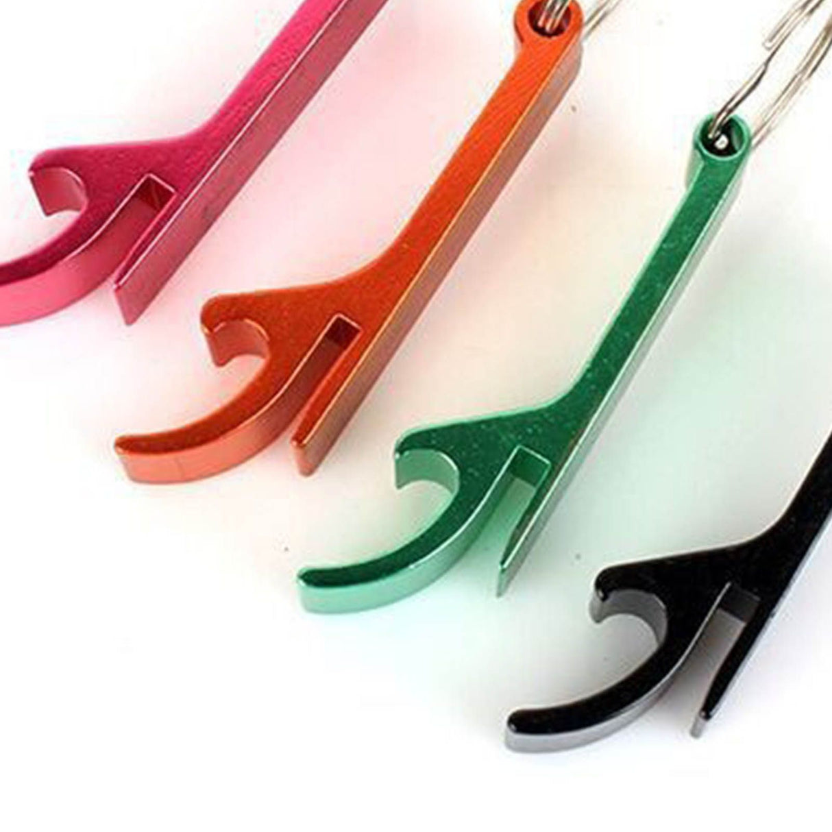 50pcs Keychain Bottle Opener Aluminum Alloy Mini Pocket Beer Beverage Opener Colorful Metal Bottle Opener